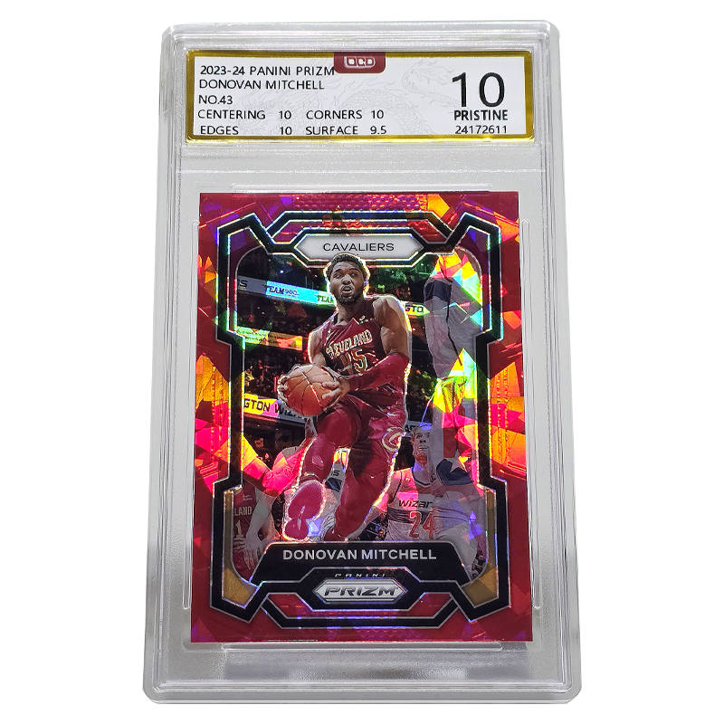 PANINI Donovan Mitchell Soccer Player Card 23 24 Prizm Ice Crushing Collection Graded Cards 1 Pc