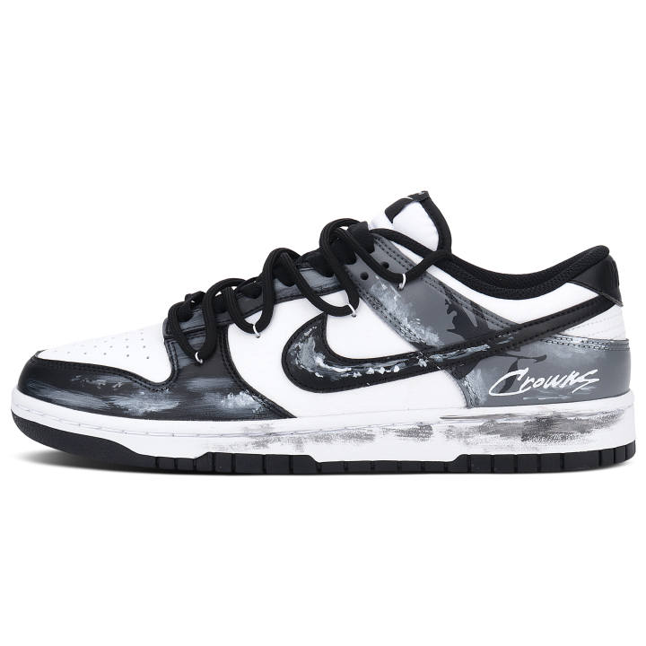 Nike Nike Dunk Cushioning Abrasion Resistant Cushioning, Wear Resistant Low top Skateboard Shoes Unisex Black