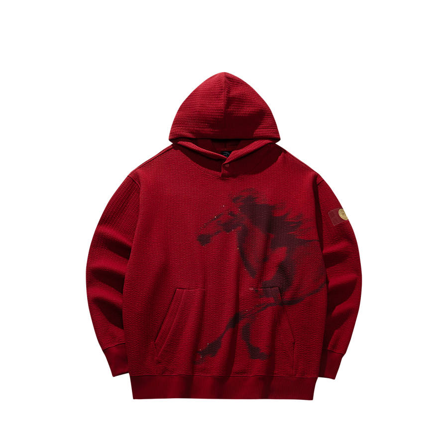 Anta Hoodie Unisex Total Brick Red