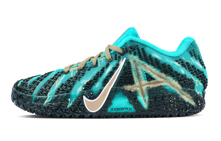 Nike Nike Ja Morant 3 Mint Cheese Rebound Grip Low top Basketball Shoes Men's Light Gold