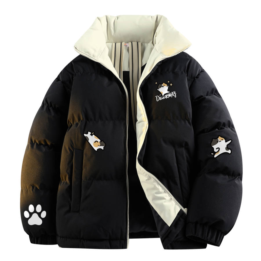 DEERWAY DEERWAY Puffer Jackets Unisex Stand Collar Thickened Padded Puffer Jacket