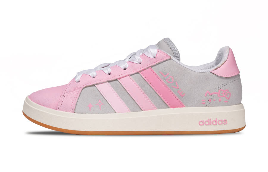 Adidas Adidas Grand Court Base 00s Pink Sweet Dream Shadow Suede Abrasion Resistant Lightweight Wear resistant And Lightweight