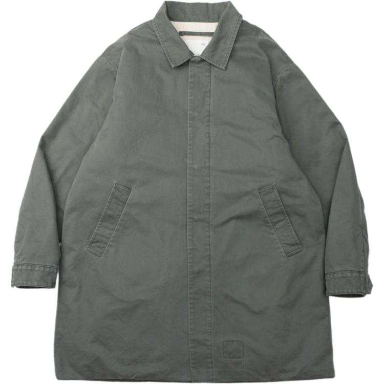 MADNESS MADNESS Coats Unisex Olive Green Lapel Moderate
