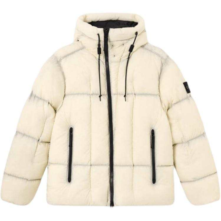 Stone Island hooded quilted jacket