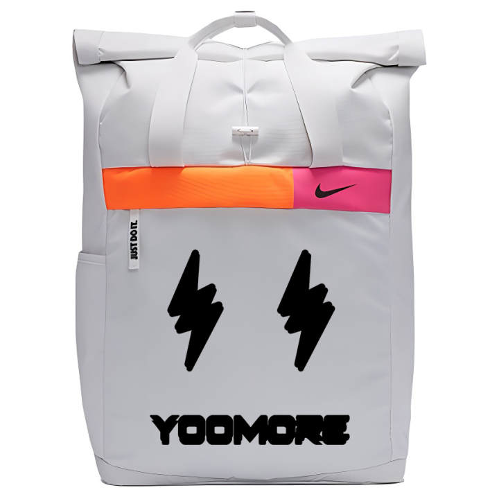 Nike Nike Fabric Patterned Print Backpack Unisex White