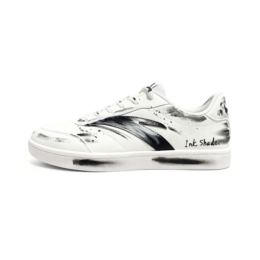 Anta Active Coverage Abrasion Resistant Lightweight Low top Skateboard Shoes Men's White Black