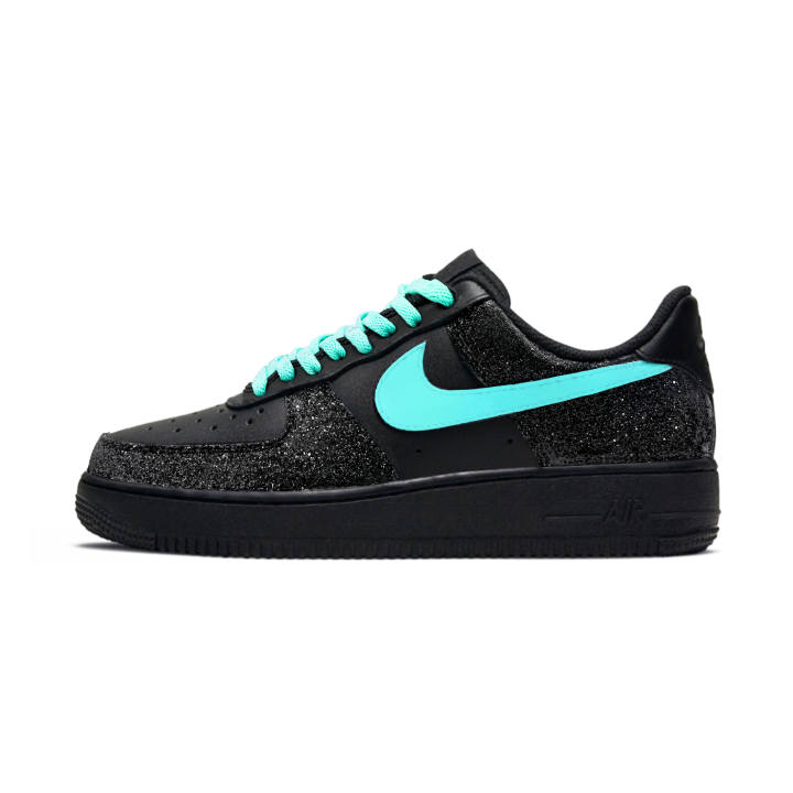 Nike Nike Air Force 1 Sparkling Stars Leather Abrasion Resistant Low top Skateboard Shoes Unisex