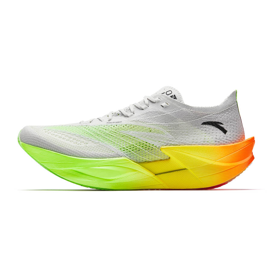Anta C202 6.0 PRO Comfortable Low top Running Shoes Men's Gray Green Yellow