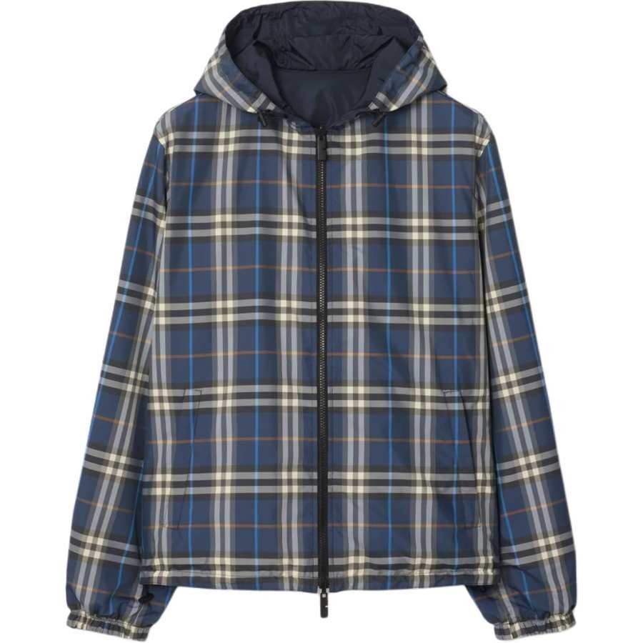Burberry Burberry Checked Hooded Reversible Jacket