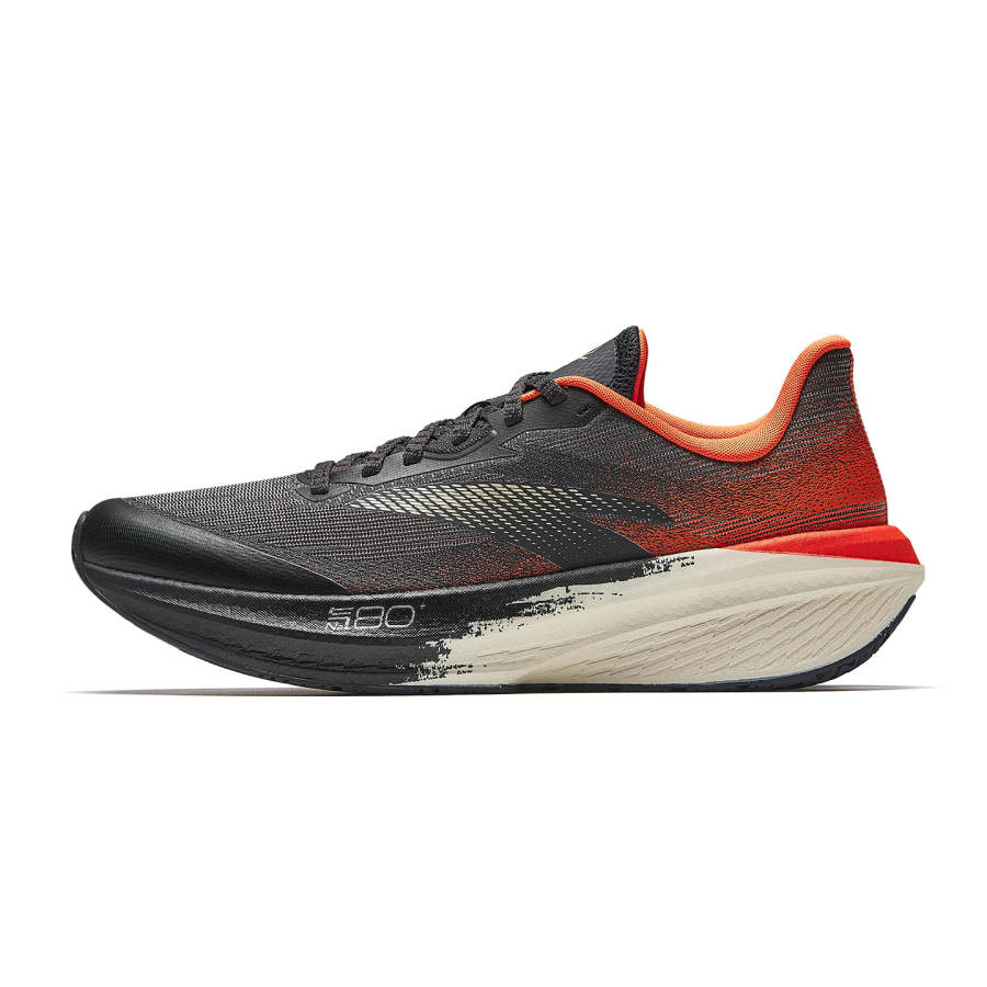 Anta Zone 2 Heart Rate 80 Comfortable Textile, Synthetic Leather Low top Running Shoes Men's Gray Orange Gold