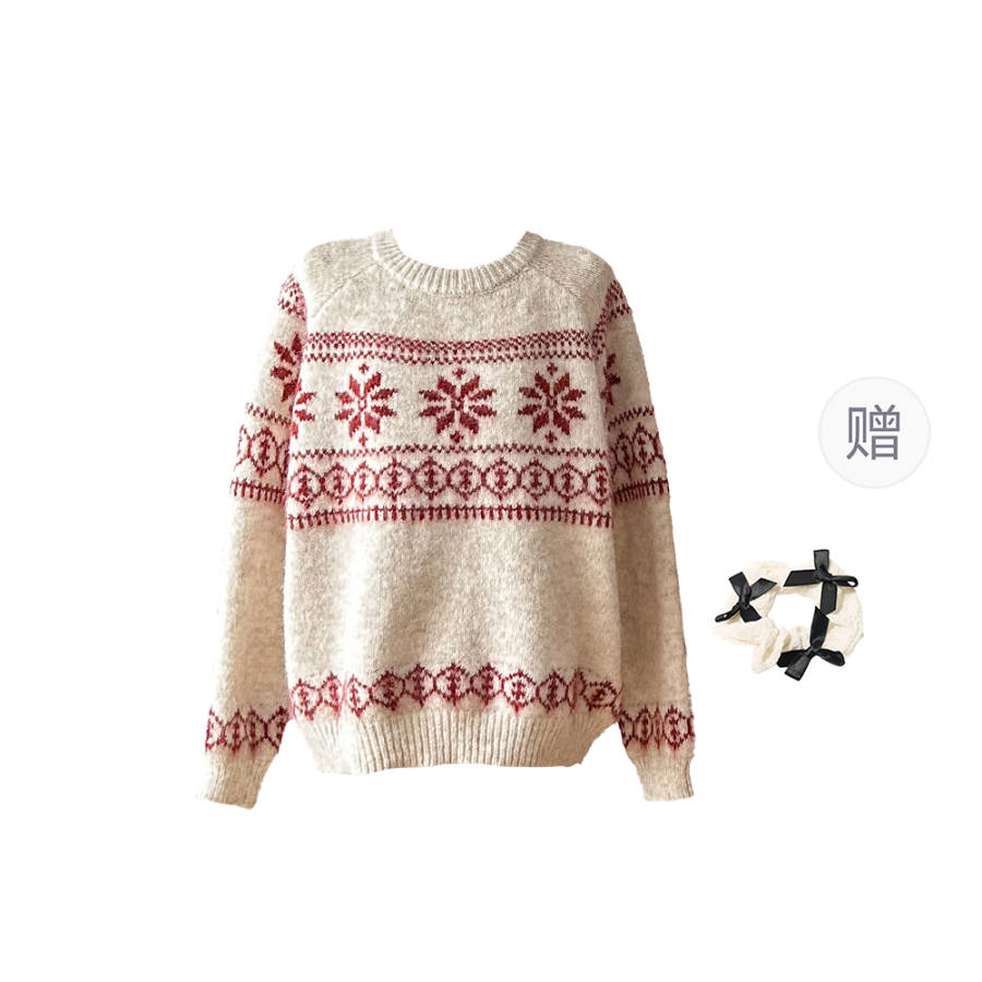 CPAURA Knitwear Women's Crew Neck Thickened Base Layer