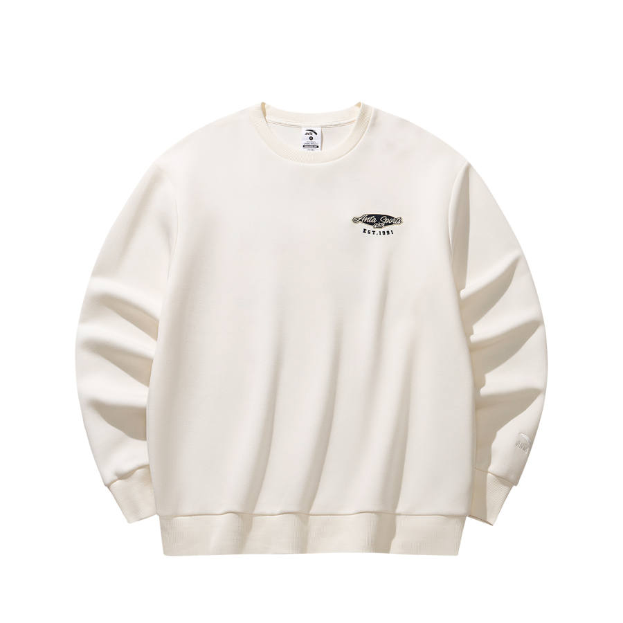 ANTA Anta Sweatshirt Men's Warm Jade White
