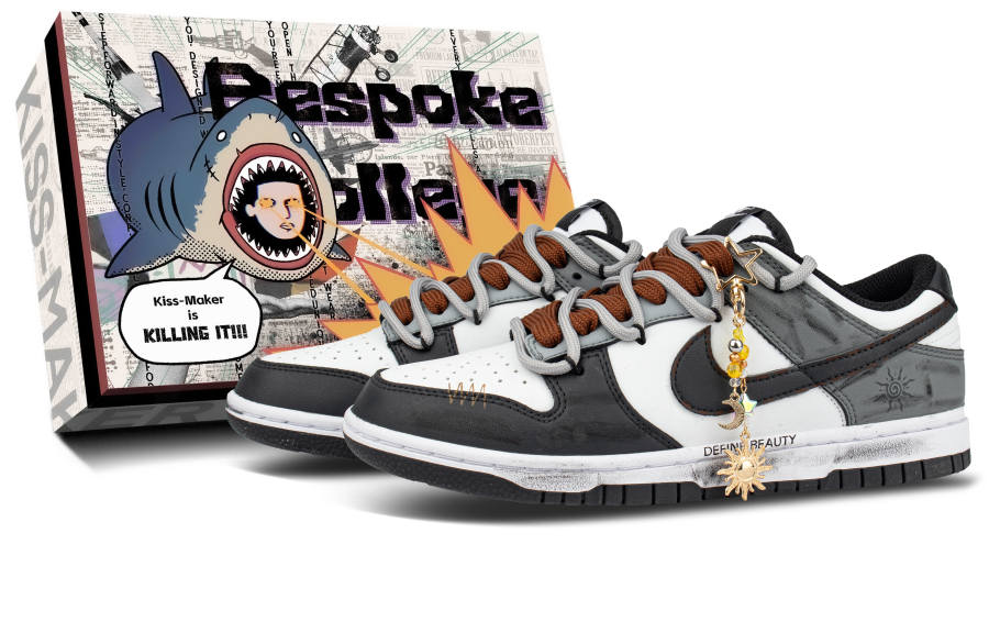 Nike Nike Dunk Comfortable Abrasion Resistant Low top Skateboard Shoes Unisex Black