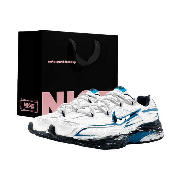 Nike Nike Initiator Low top Casual Running Shoes Men's White Blue Black