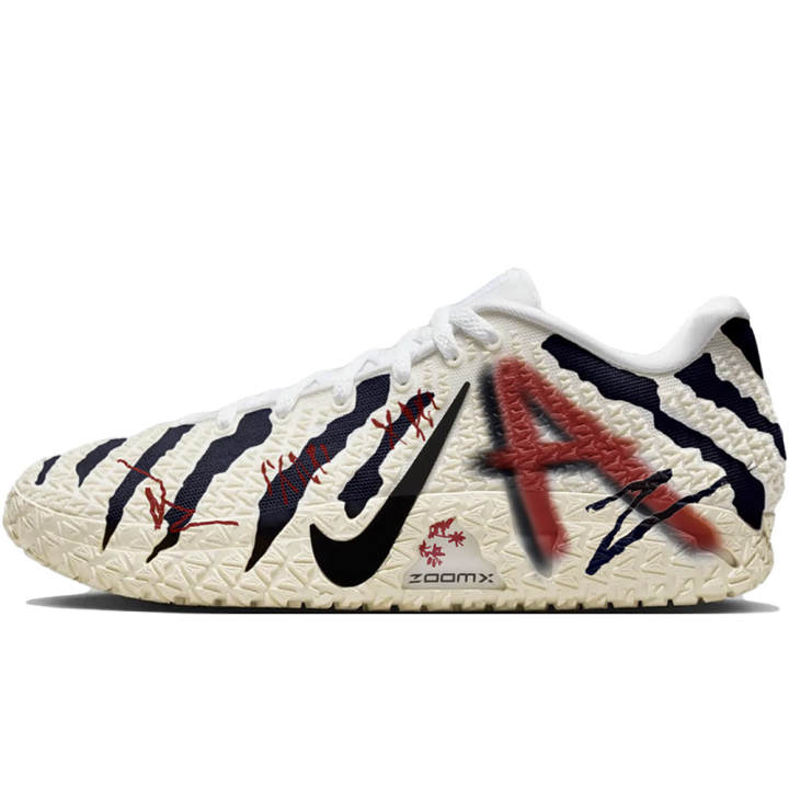 Nike Nike Ja Morant 3 EP Curtain Red Secret Comfortable Basketball Shoes Men's Beige Black Red