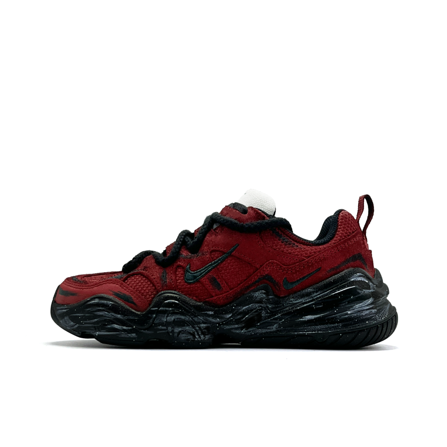 Nike Nike Tech Hera Red Mist Surge Suede Abrasion Resistant Low top Casual Shoes Women's Red