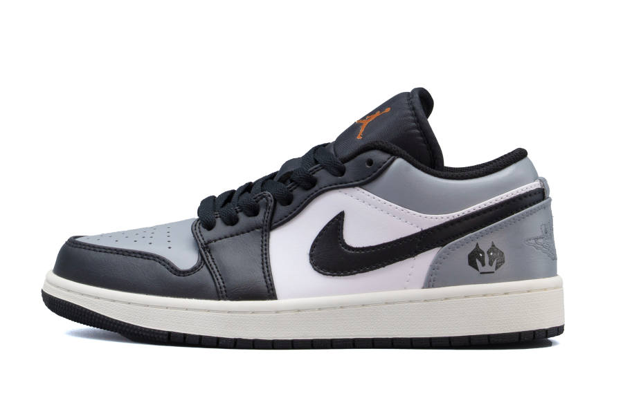Jordan Jordan Air Jordan 1 Leather Shadow Gray Cushioning Abrasion Resistant Cushioning, Wear Resistant Low top