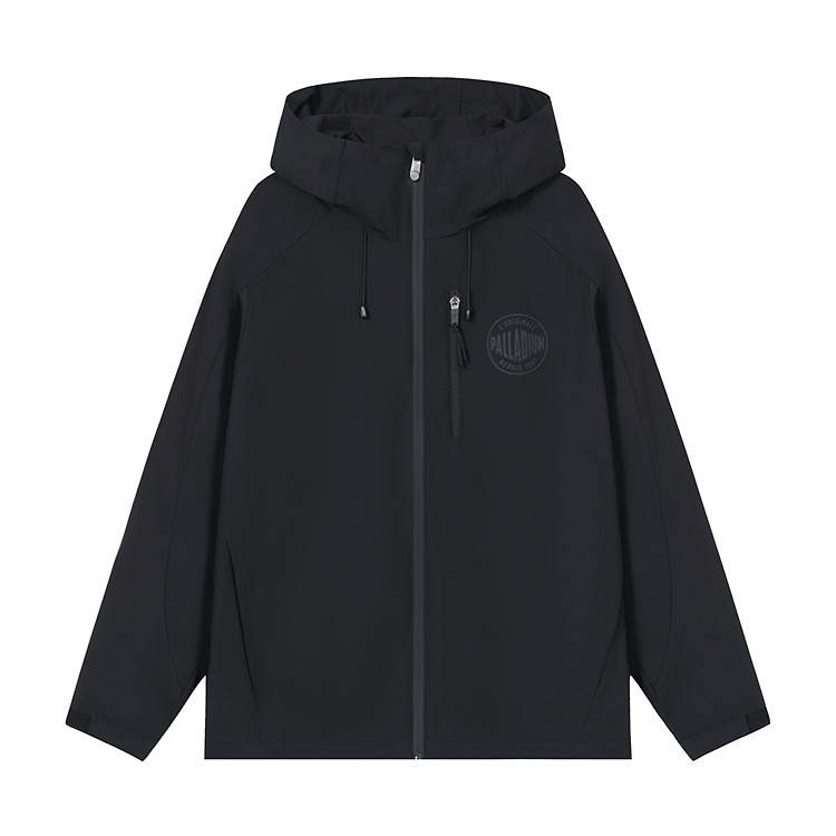 Palladium Jackets Unisex Lead Black Hooded Moderate Straight Fit