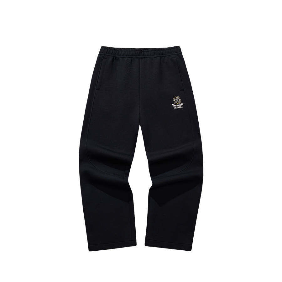 ANTA Anta Good Things Will Happen Knitted Sweatpants Men's Basic Black