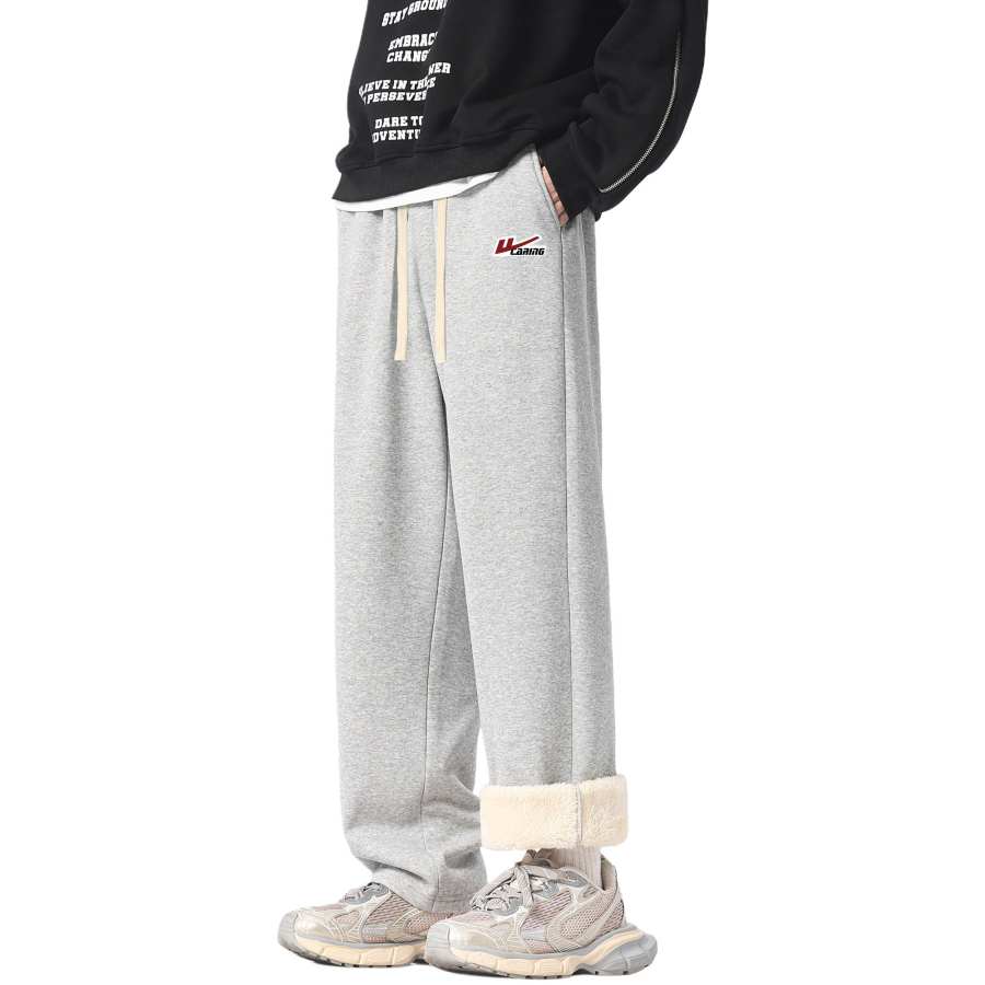 WARRIOR Insulated Pants Unisex Thickened And Fleece Lined Straight Fit Pants
