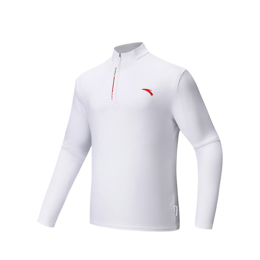 ANTA T Shirts Men's Pure White 1 Half Turtleneck