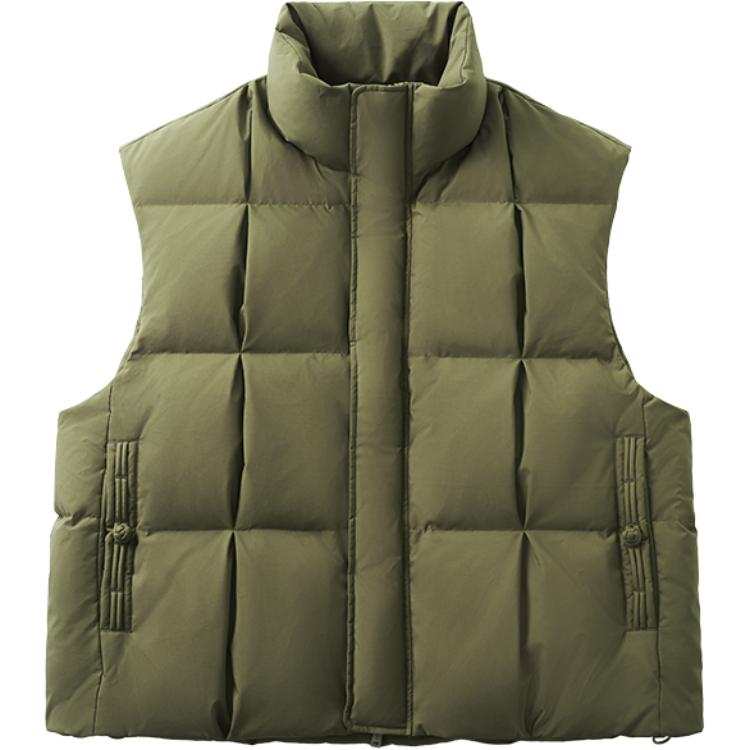 CLOT Down Vests Unisex Stand Collar Without Hood Thickened Other