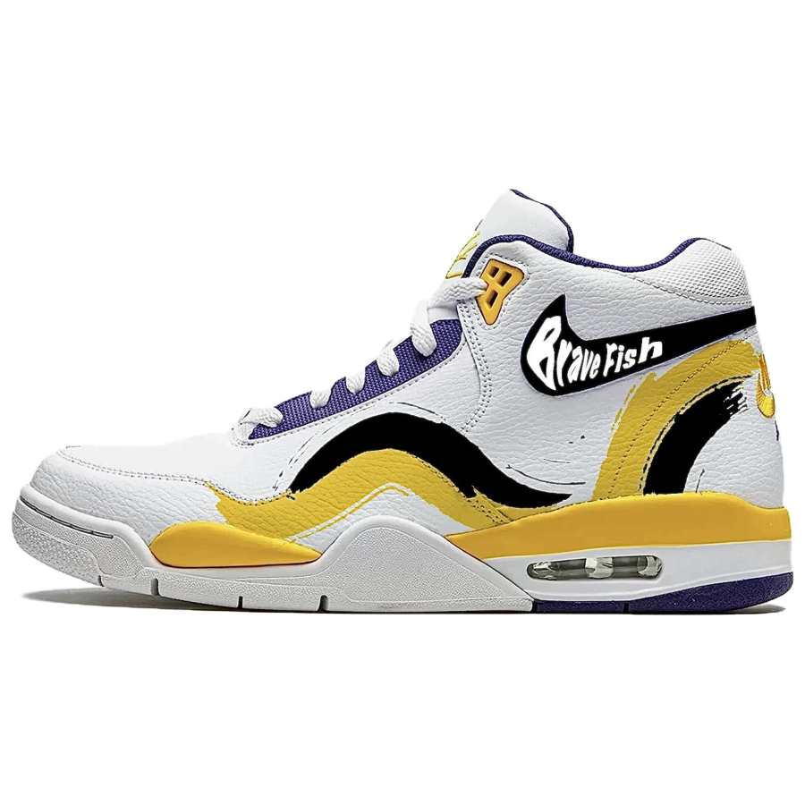 Nike Nike Flight Legacy Cushioning Abrasion Resistant Coverage Mid top Vintage Basketball Shoes Men's