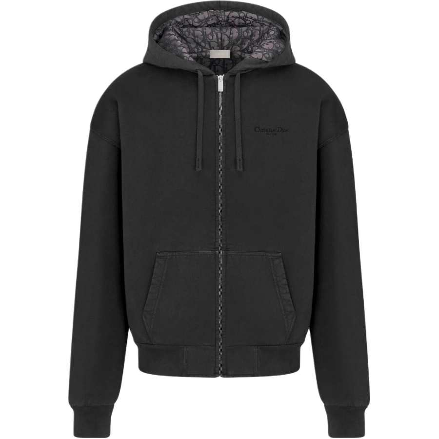 DIOR Dior Zip-Up Drawstring Hoodie