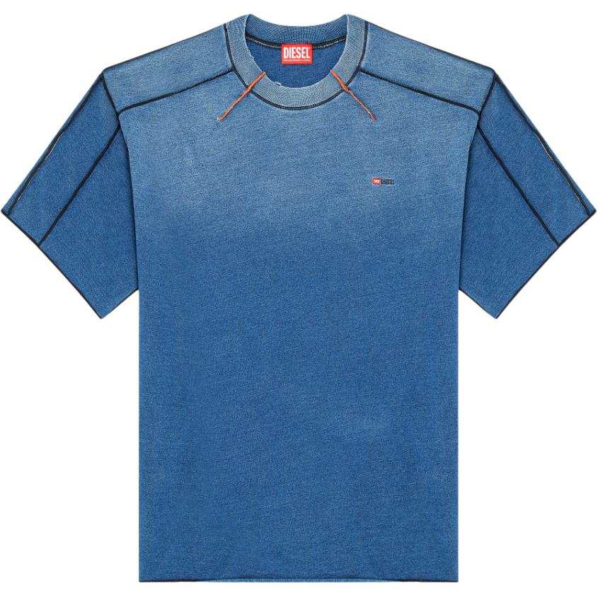 Diesel Logo Embroidered Crewneck T-Shirt