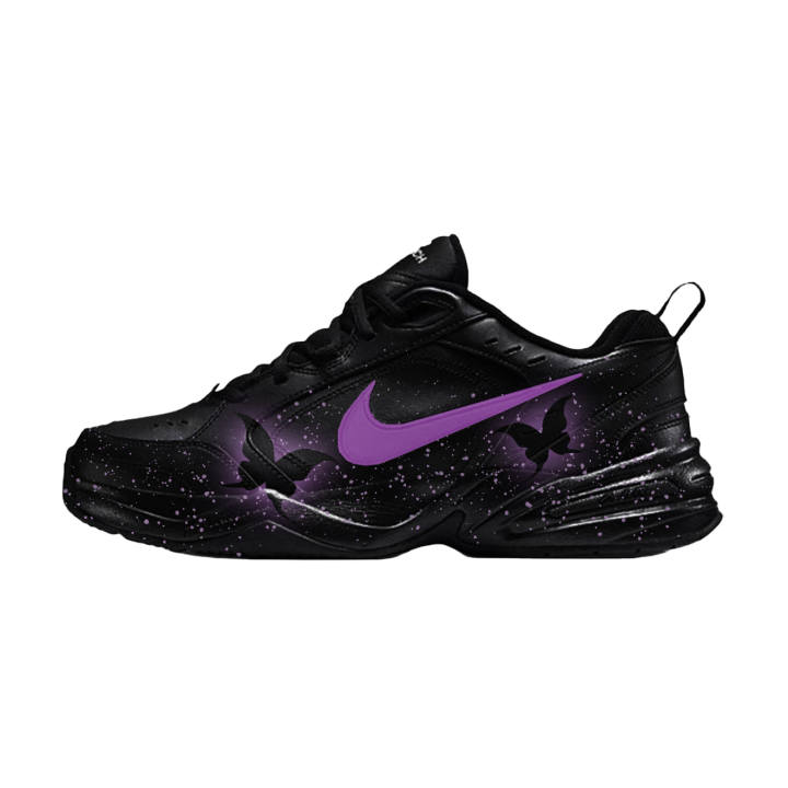 Nike Nike Air Monarch 4 Phantom Purple Abrasion Resistant Abrasion Resistant Chunky Sneakers Unisex Black Purple