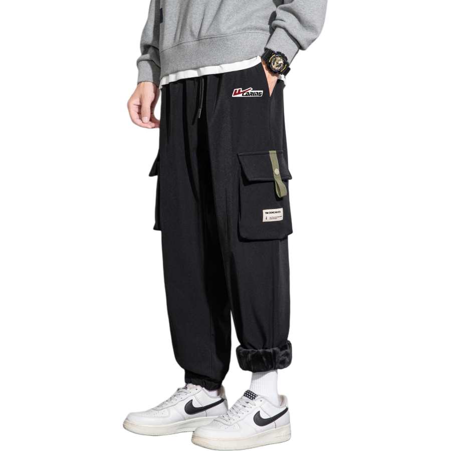 WARRIOR WARRIOR Insulated Pants Unisex Thickened And Fleece Lined Cargo Pants