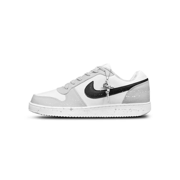 Nike Nike EBERNON Tower Rabbit Creative Cushioning, Wear Resistant Low top Skateboard Shoes Men's White Gray
