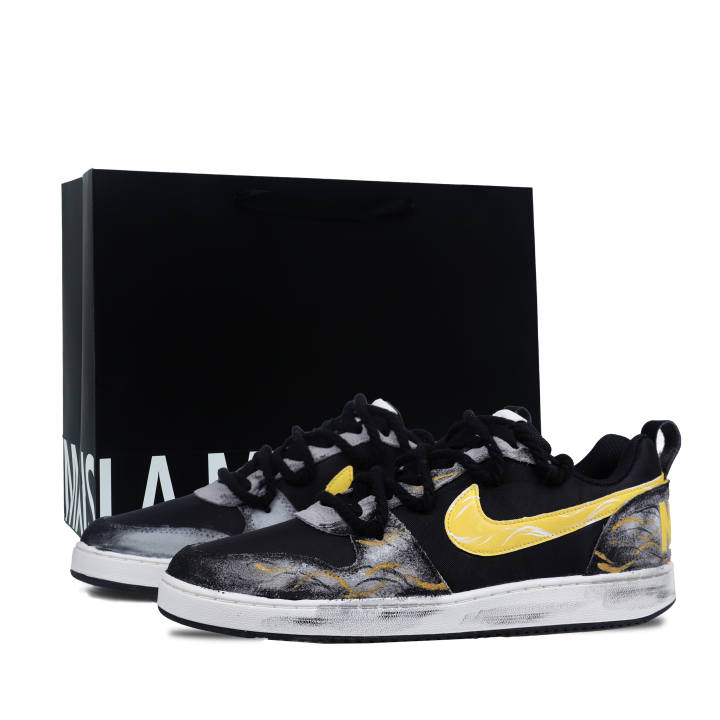 Nike Nike Court Borough Coverage Quick Dry Coverage Quick Dry Low top Skateboard Shoes Men's Black