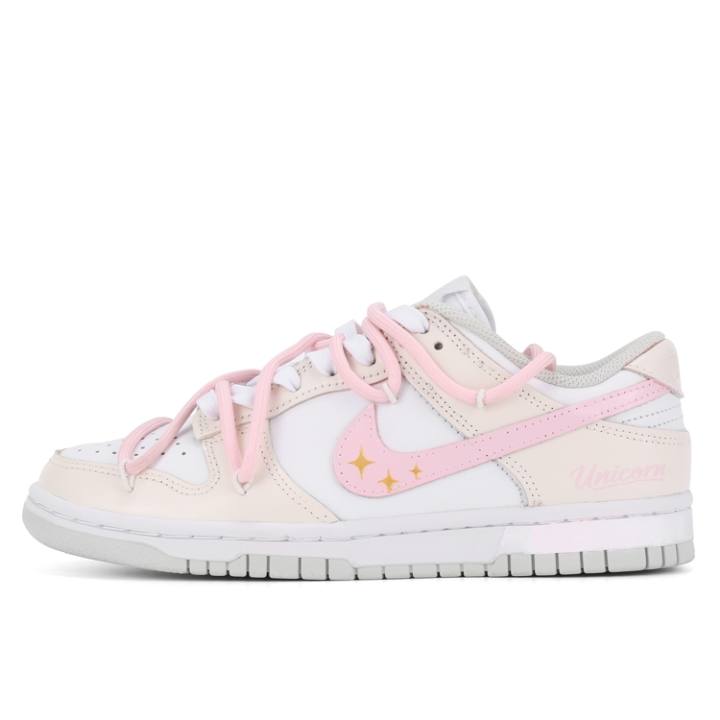 Nike Nike Dunk Unicorn Manufacturing Coverage Balance Coverage Balance Low top Skateboard Shoes Women's Apricot
