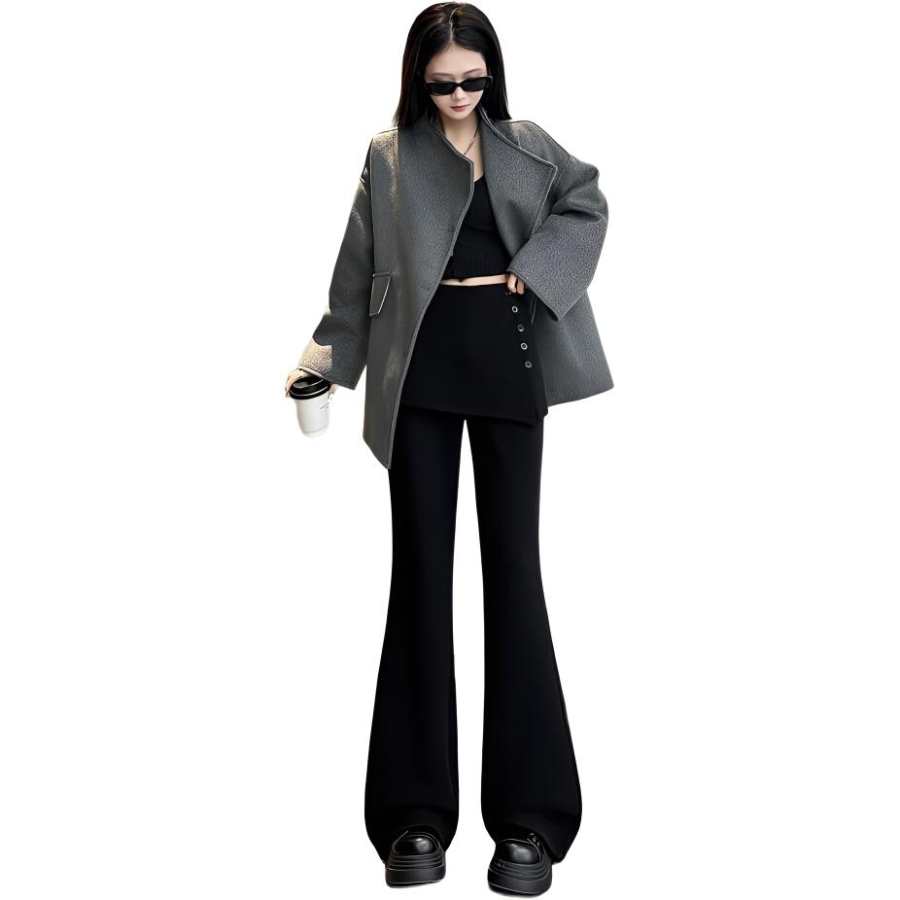 VENICEW Casual Pants Women's Moderate Flared Pants