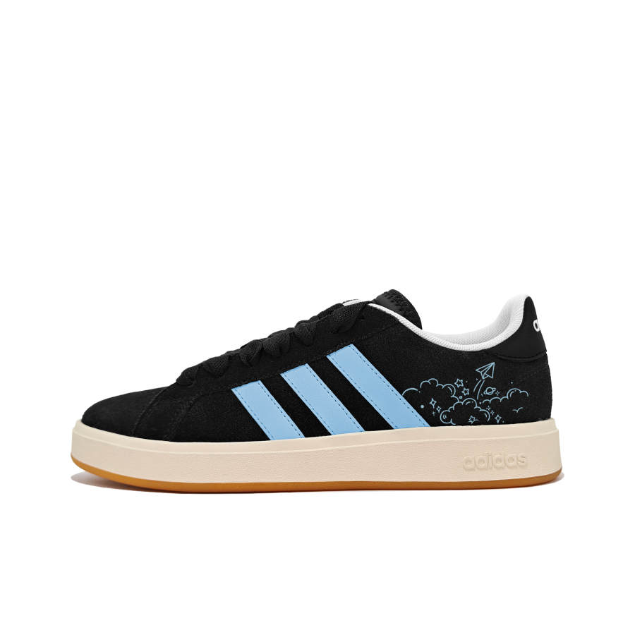 Adidas Adidas Grand Court Base 00s Maris Sal Journal Abrasion Resistant Low top Skateboard Shoes Unisex Blue Black