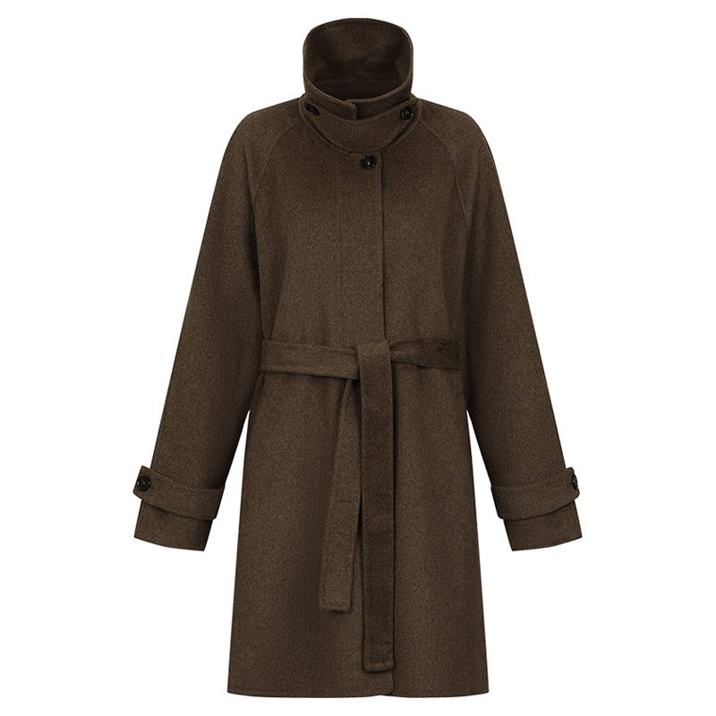 URBAN REVIVO Coat Women's Coffee Brown