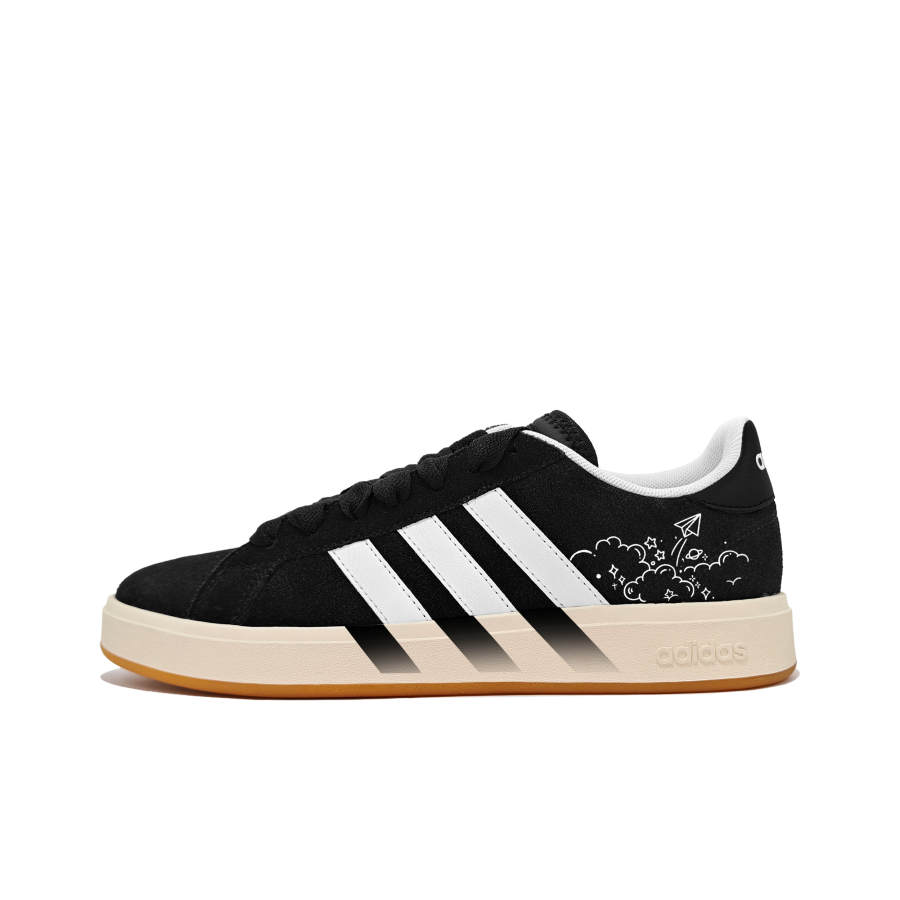 Adidas Adidas Grand Court Base 00s Fairy Tale Cushioning, Wear Resistant Low top Skateboard Shoes Unisex Black
