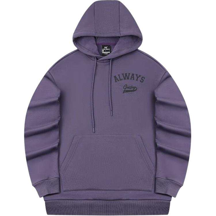 361° Sweatshirts Men's Dark Gray Purple Hooded Moderate Regular