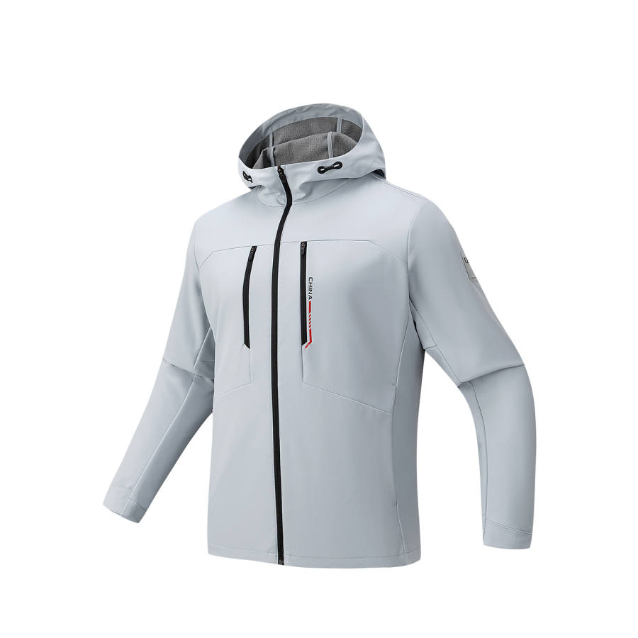 ANTA Jackets Men's Reed Gray 2 Hooded Thickened Other