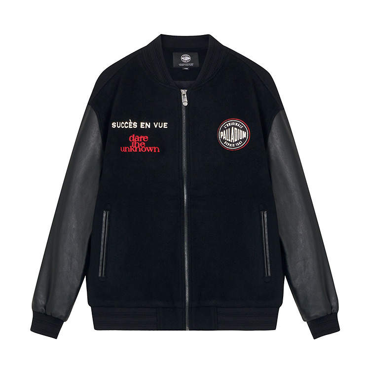 Palladium Jackets Unisex Lead Black Baseball Collar Moderate Other
