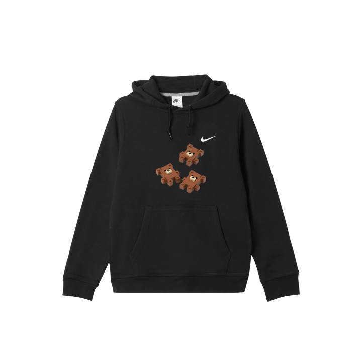 Nike Nike Club Sweatshirts Men's Black Hooded Thickened Regular