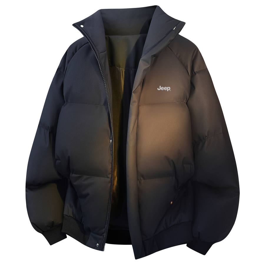 Jeep Wrangler Puffer Jackets Unisex Stand Collar Moderate Padded Puffer Jacket