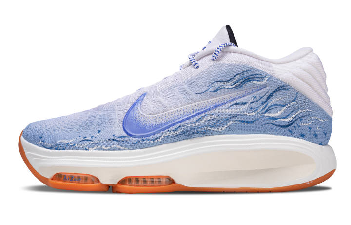 Nike Nike GT Hustle 3 Hollow Structure Mid top Basketball Shoes Unisex Blue White