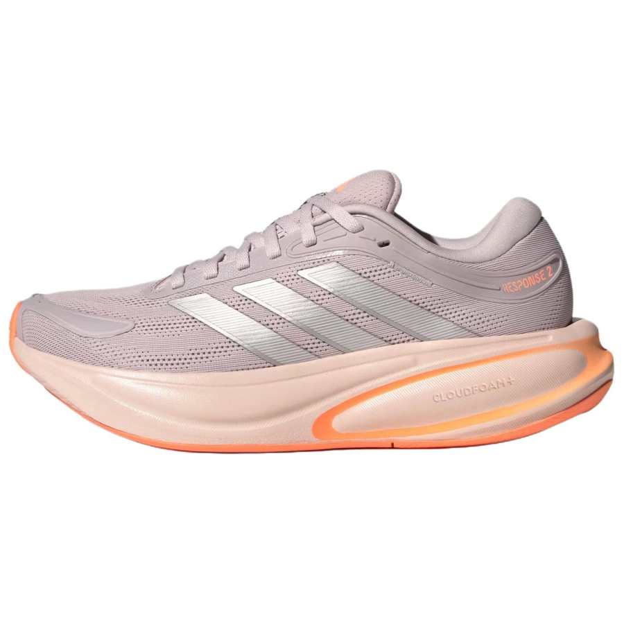 Adidas Adidas Response 2.0 Breathable Support Rebound Running Shoes Women's Light Purple Silver