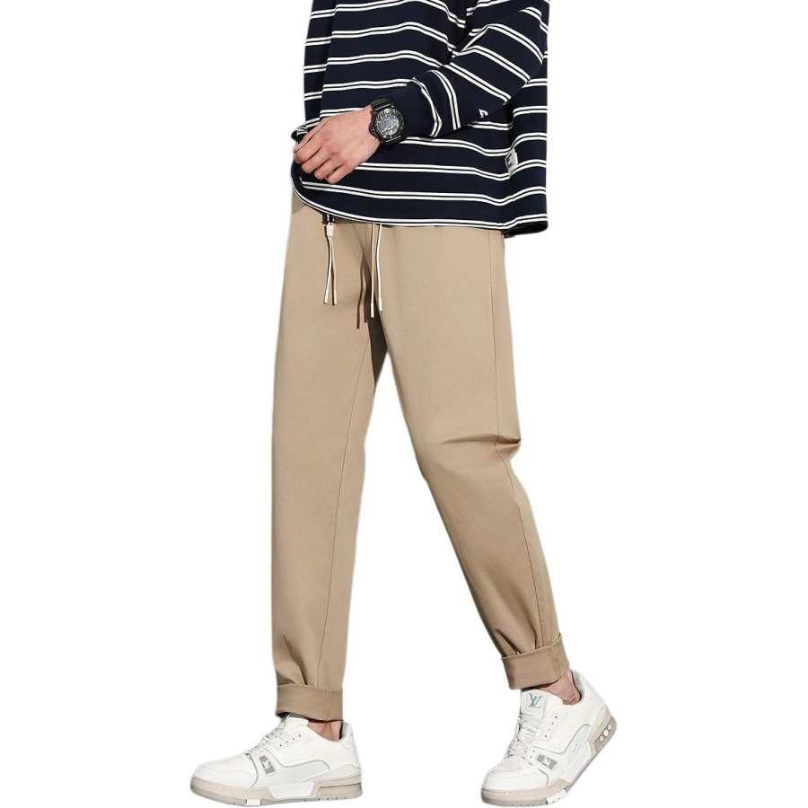 Tonlion Casual Pants Men's Moderate Tapered Pants