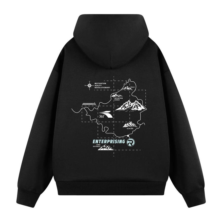 361° 361° Sweatshirts Unisex Hooded Thickened Regular