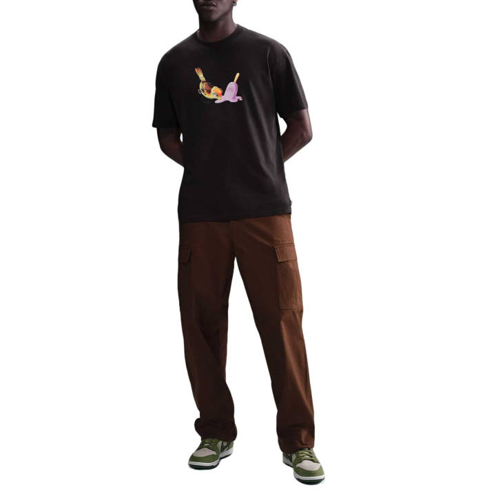 Nike Nike Max90 T Shirts Men's Dark Black Crew Neck Moderate