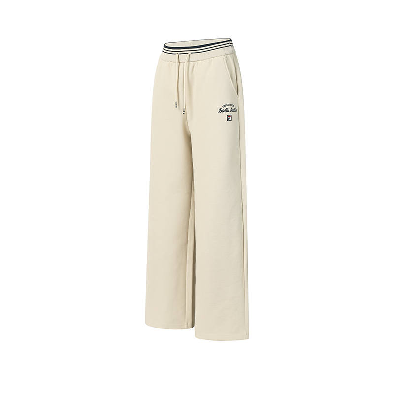 FILA Tennis Knitted Sweatpants Women's Eying Apricot Prunus Armeniaca Fruit