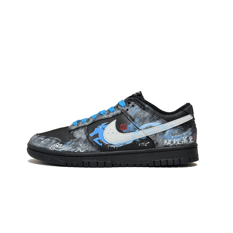 Nike Nike Dunk Dunhuang Winged Horse Abrasion Resistant, Lightweight, And Breathable Low top Skateboard Shoes Unisex
